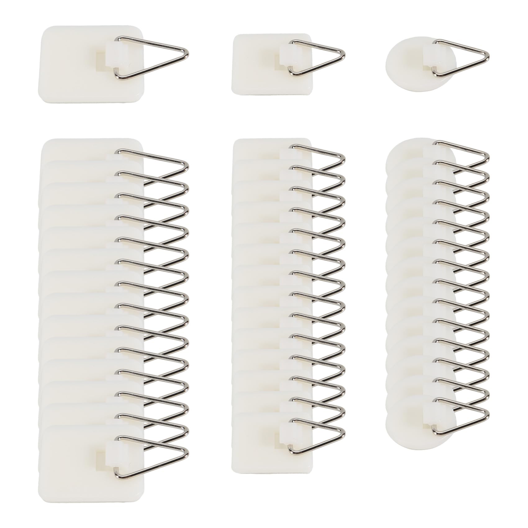 CTRLZS 45Pcs Frame Hangers Without Nails Picture Hangers Without Nails for Wall Art Photo Frame Bathroom Closet Kitchen Home Door