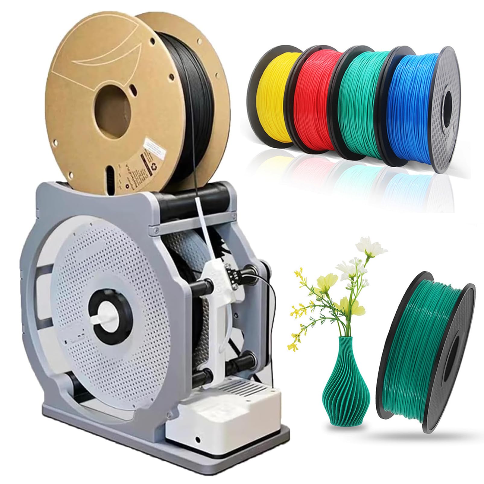 Material Respooling Machine Compare jxyq filament respooling machine with intelligent detection and ...