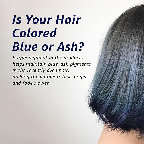 Miniatura 7 de LA'DOR Champú tonificante morado anti-amarillo para cabello rubio y gris tratado con color, neutraliza los tonos cobrizos, mejora los tonos azules