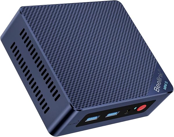 Beelink MINI-S12 Mini PC, 12th Gen Intel Alder Lake-N95 Processor (up to 3.40GHz) Mini Computer Windows 11 Home, 8GB RAM 256GB SSD Offices Mini Desktop PC, 4K Dual HDMI/WiFi 5/BT4.2/2.5G LAN - 1