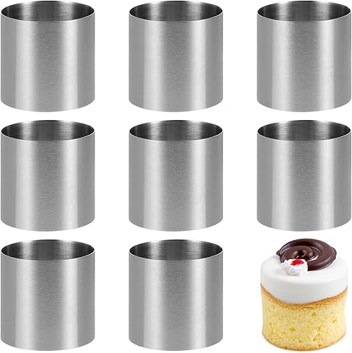 Miniatura 11 de UPKOCH Anillo cuadrado de acero inoxidable de 5 pulgadas para hornear mousse y pastelería molde cuadrado para postres personalizados y herramientas