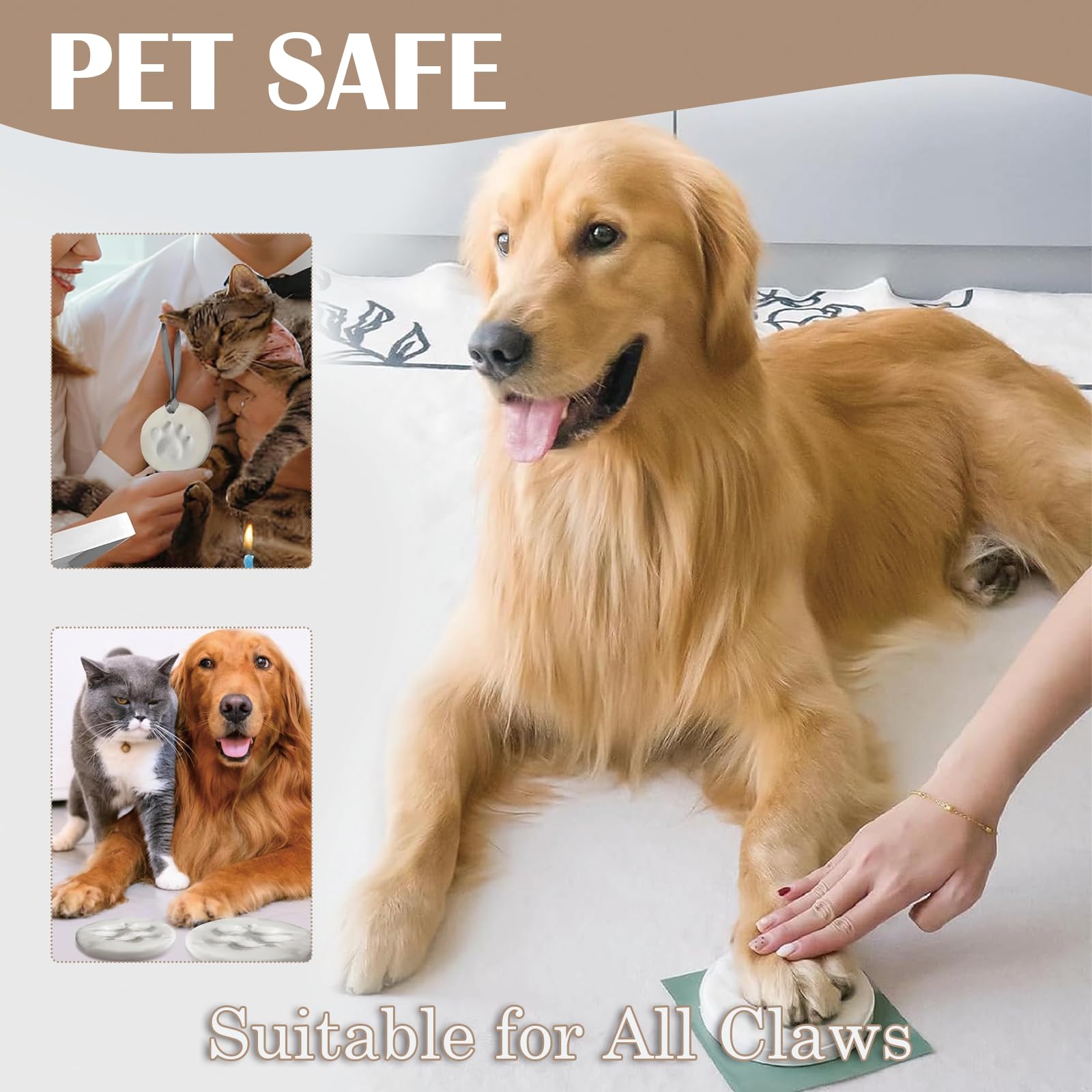 Dog Paw Print Kit, Paw Print Kit for Dogs Cats Paw Print Kit - Image 4