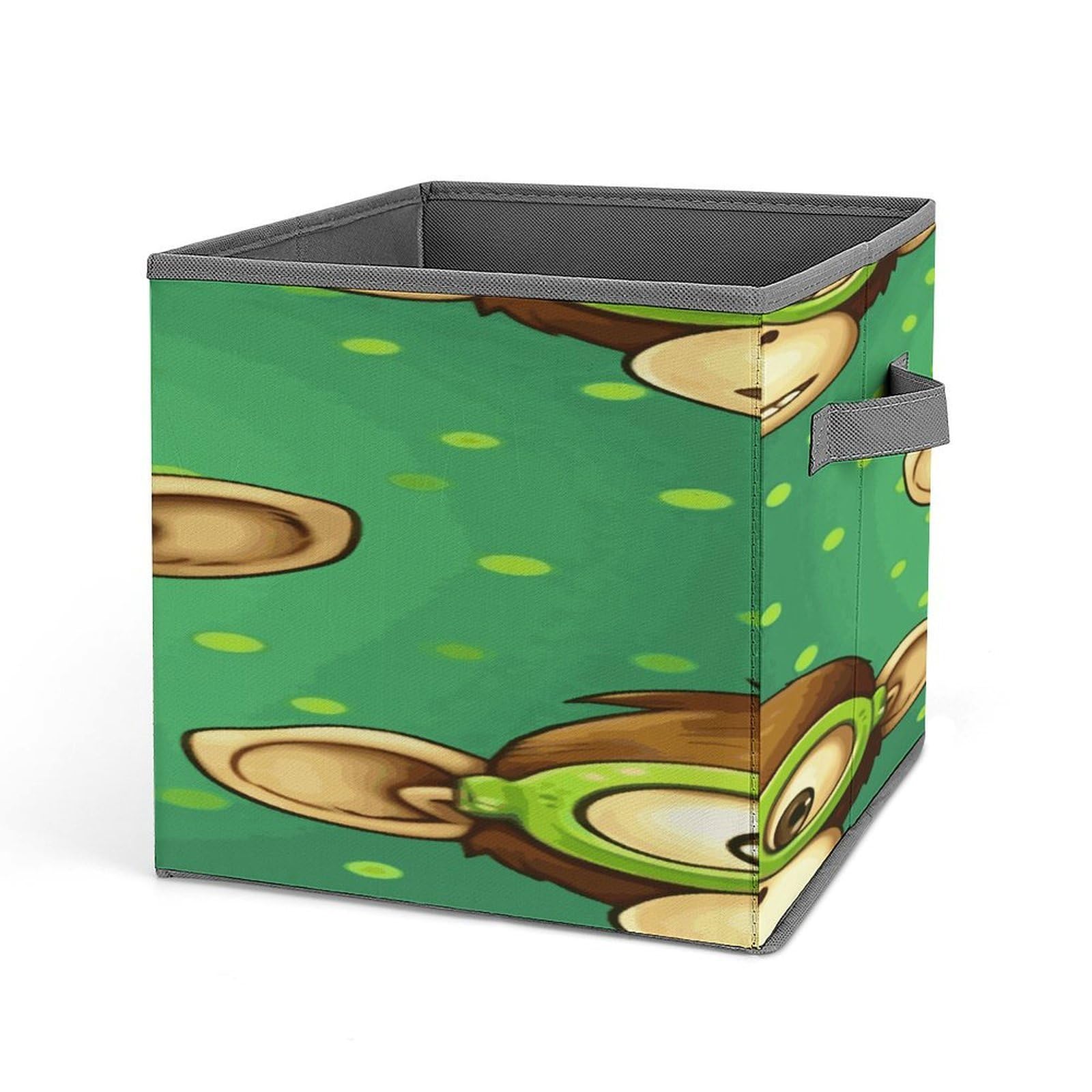 Fekiloot Style Green Clever Monkey Storage Bins Storage Baskets