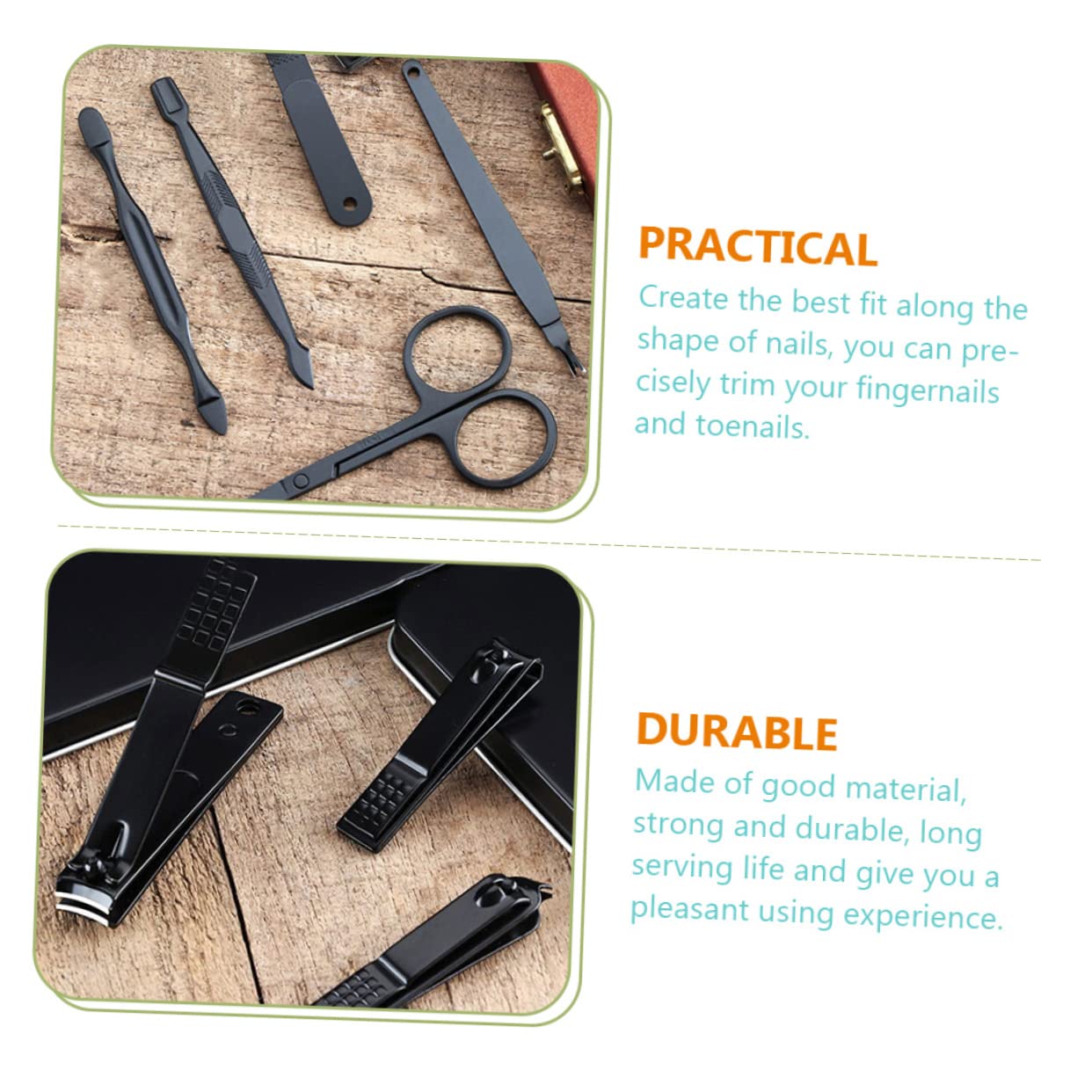 MAGICLULU 3 Set Manicure Set Di Chiodo Nail Kit Pedicure Kit Nail Grooming Kit Da Uomo Manicure Kit Kit Per La Cura Delle Unghie Major Nail Set Forbicine Per Unghie Suite