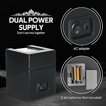 MYFULLY Automatic Watch Winder Black Leather Quiet Motor