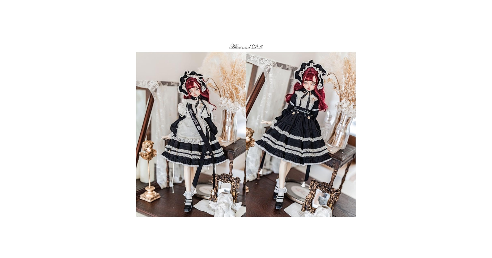 MELODY.C アリス衣装セット Amazon.co.jp: ディーラー製 Melody.C ドール用洋服 アリス 黒 L