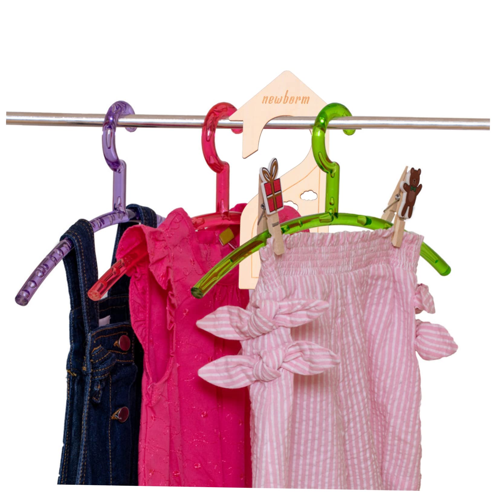 Abaodam 18pièces Organisateur De Placard Pour Séparateurs De Vêtements Avec Pour Nourrissons Pour Vêtements De Nourrissons Et Économiser De Espace