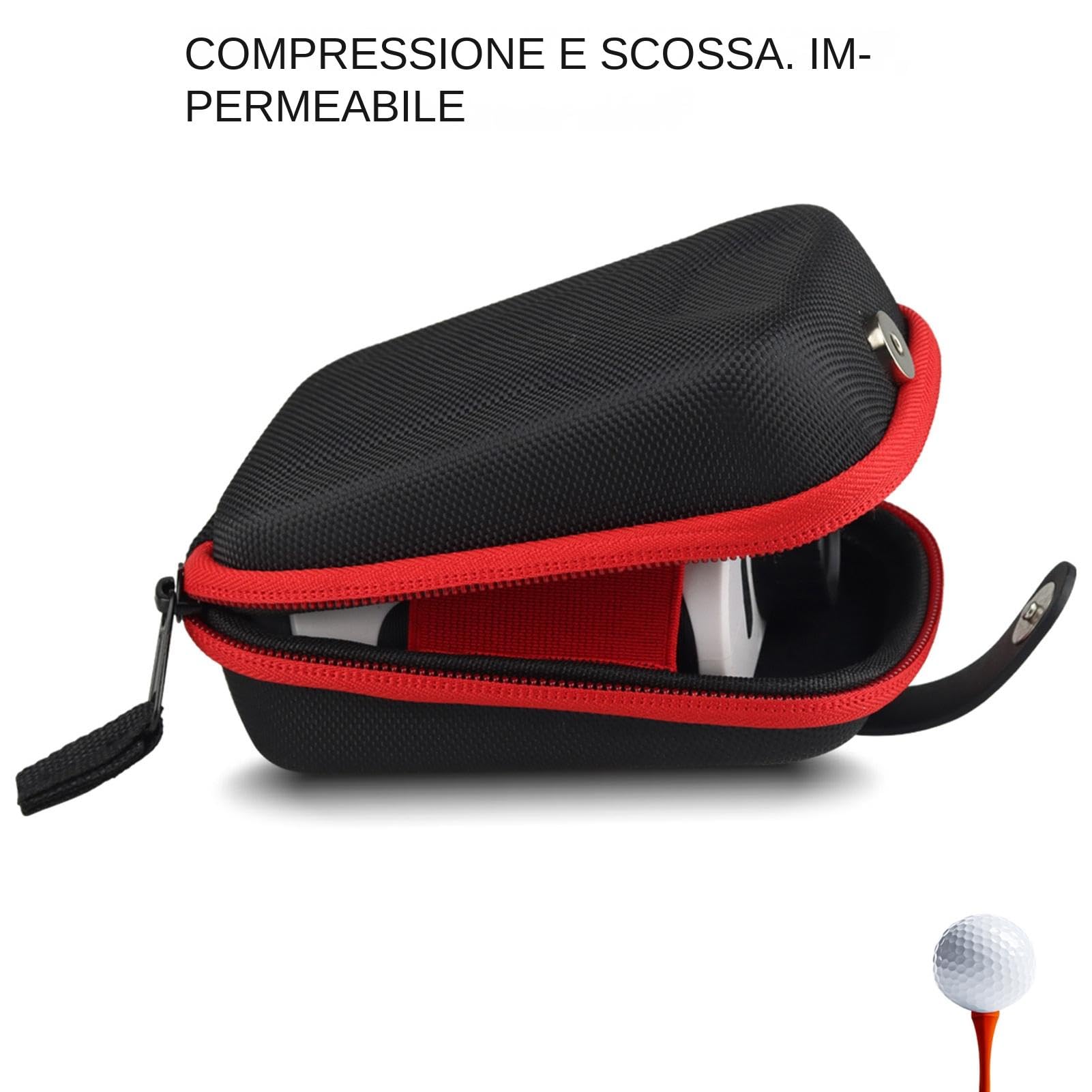 Custodia per telemetro da golf, custodia per telemetro da golf - Custodia per telemetro - Borsa per telemetro telescopico ad alta capacità in tessuto Oxford per l'interno 'auto