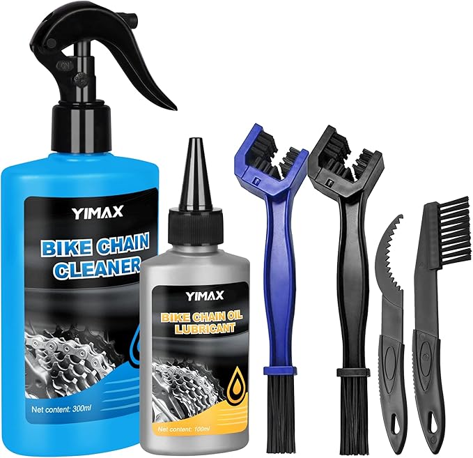 Bike Chain Cleaner Lube Set, YIMAX Bicycle Degreaser & Wet Lubricant