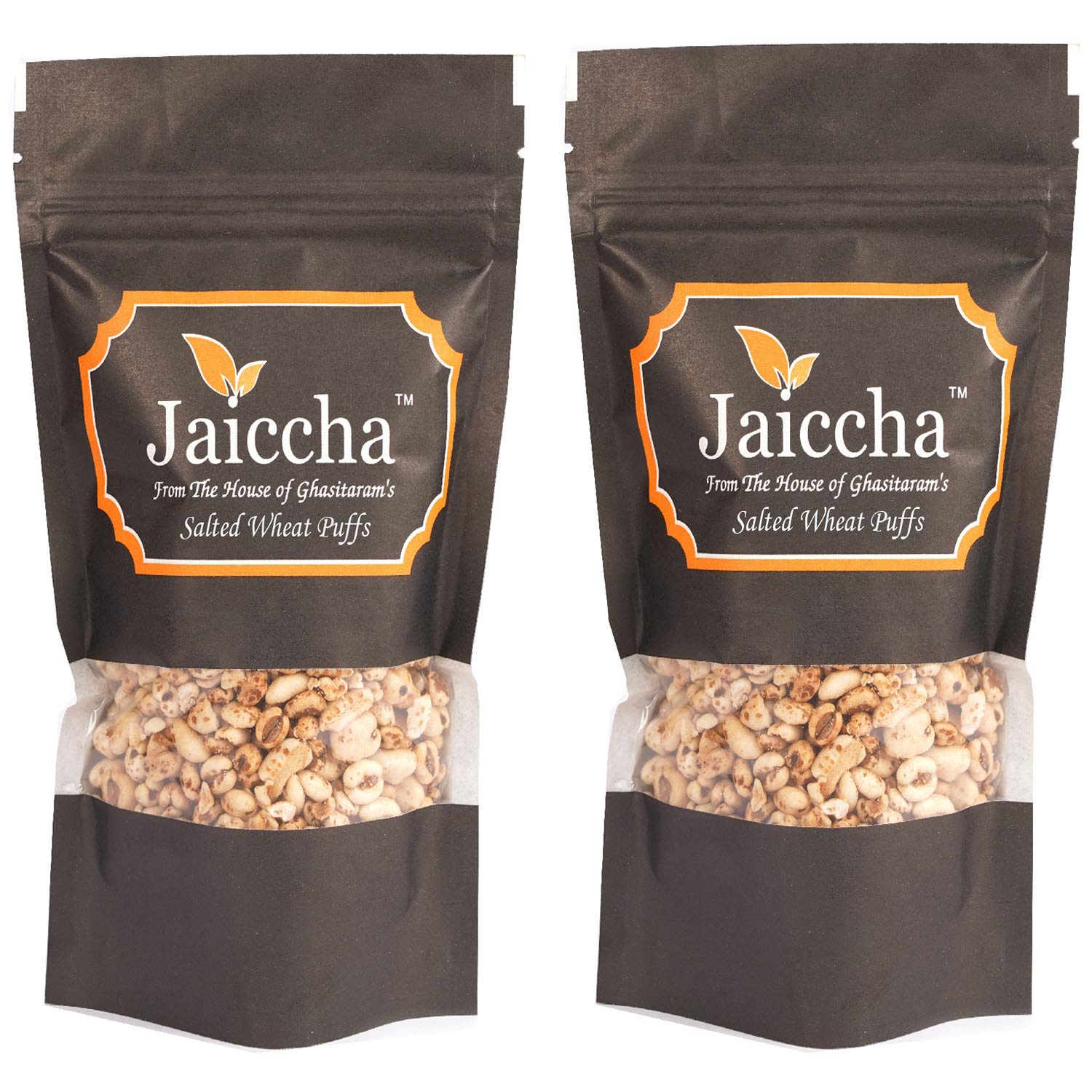 Jaiccha Ghasitaram Pack of 2 Salted Wheat Puffs 50 GMS Black Pouch |Diwali,Holi,Rakhi,Valentine,Christmas,Birthday,Anniversary,Gift for Her,Him,Mothers Day,Fathers Day| (B09266V5QD) Amazon Price History, Amazon Price Tracker