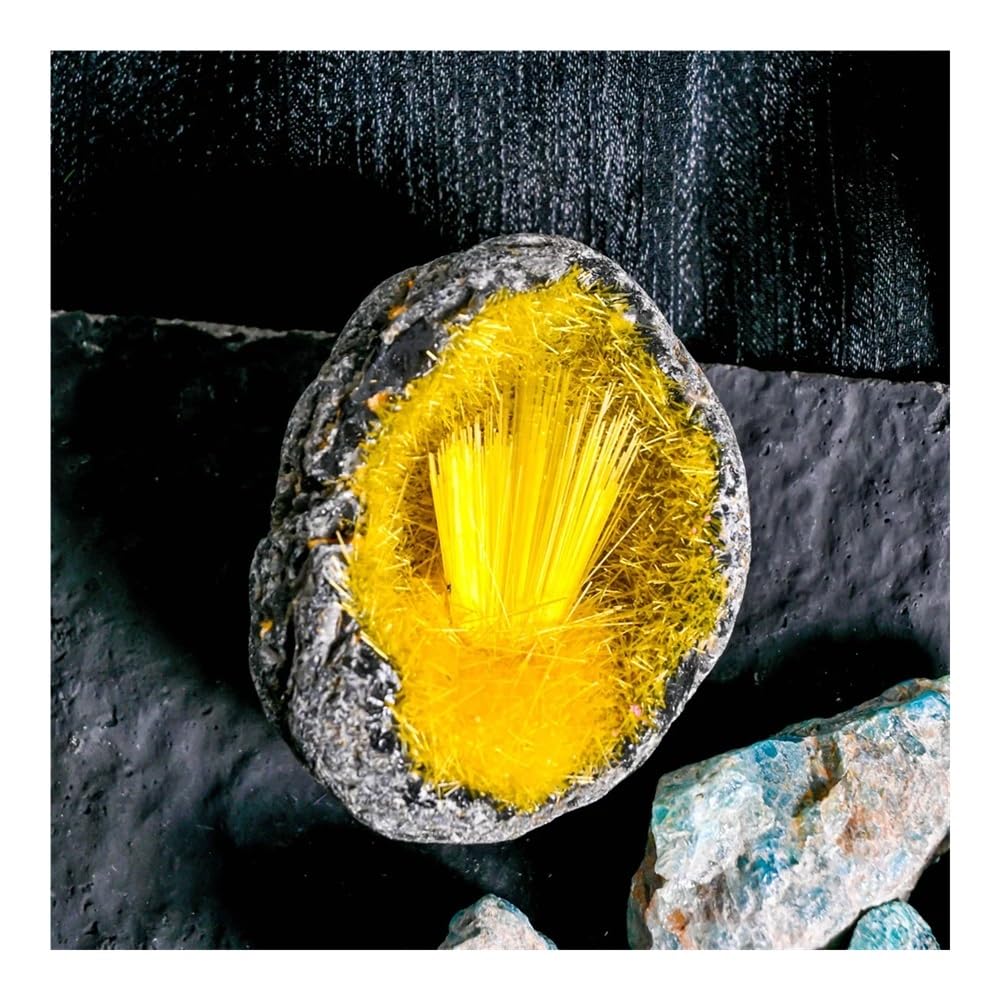 100-150 g 1 Pieza de Huevos de geoda Amarilla