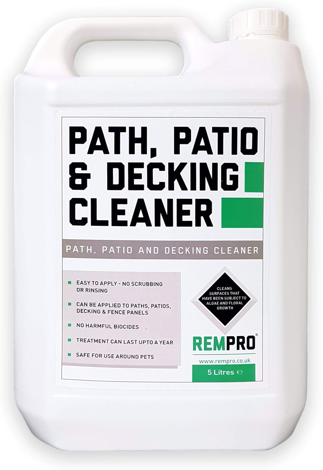 Rempro Path, Patio And Decking Trade Cleaner Mould Algae Moss Killer