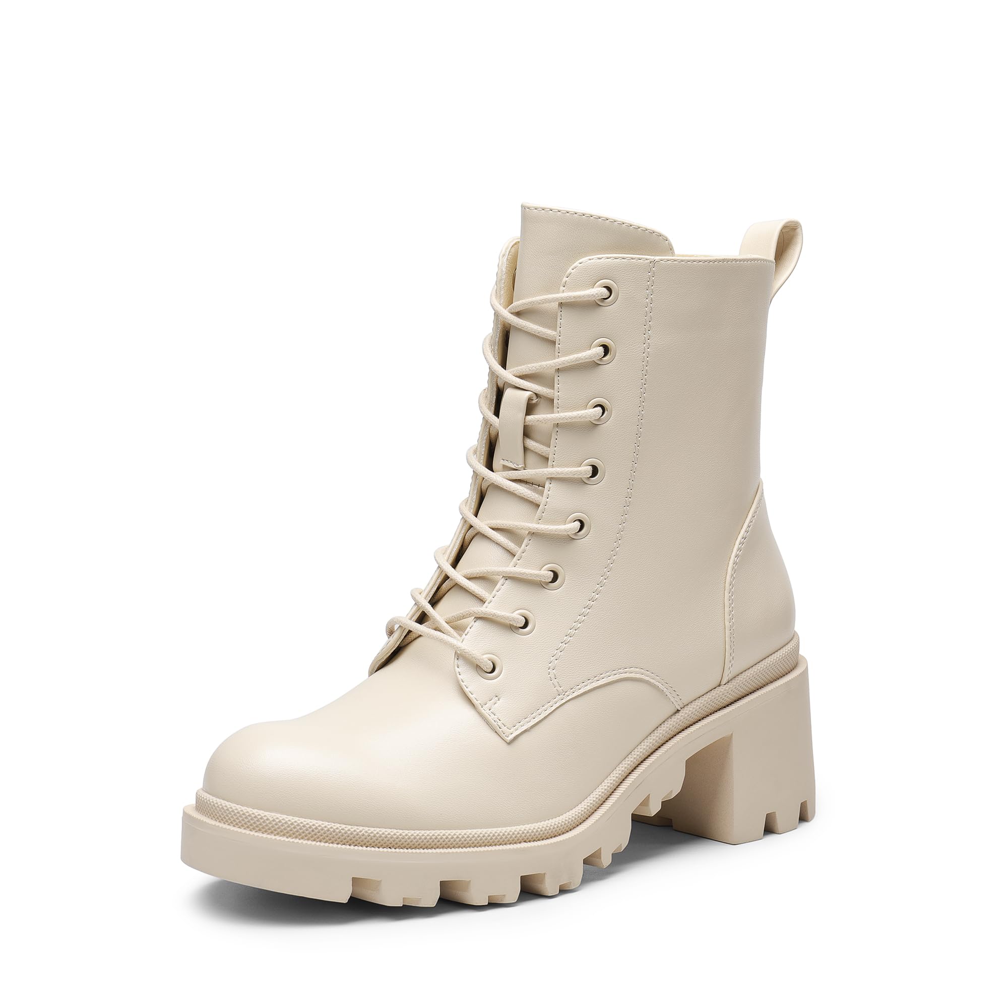 DREAM PAIRS Stivali da Donna con Tacco Grosso Stivaletti Donna Stivale Biker Donna Autunno Invernali Scarpe Fashion Stivali