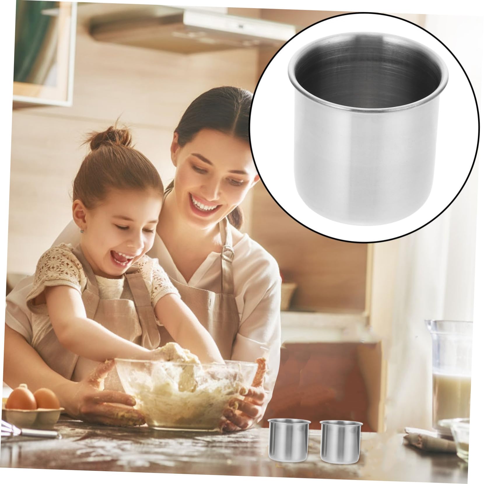 6 Piezas Vasos Medidores Inoxidable sin Resistentes y Caída para Líquidos Domésticos