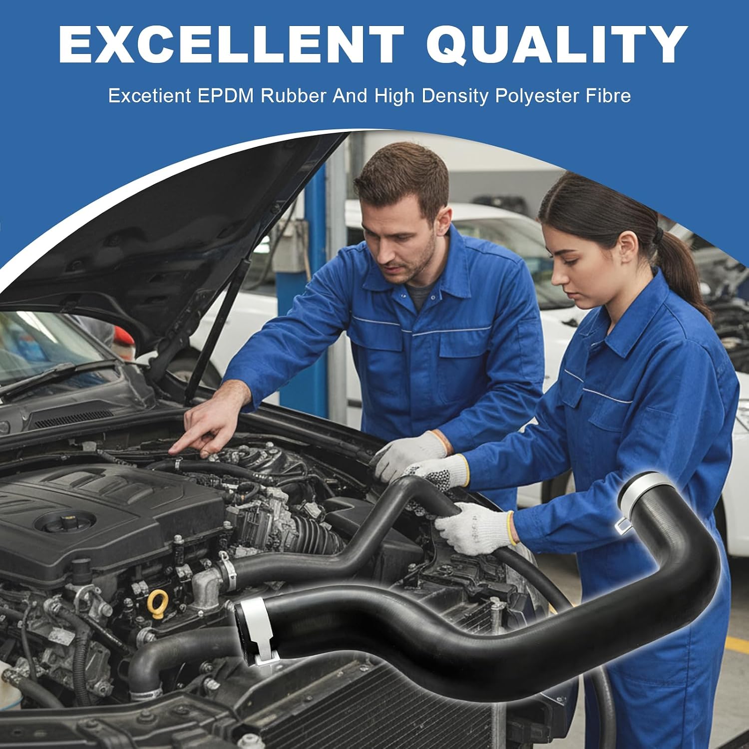 5058734AD Radiator Coolant Hose Upper and Lower Fit for Chrysler Town & Country 2011-2016 Dodge Grand Caravan 2011-2020 Ram CV 2012-2015