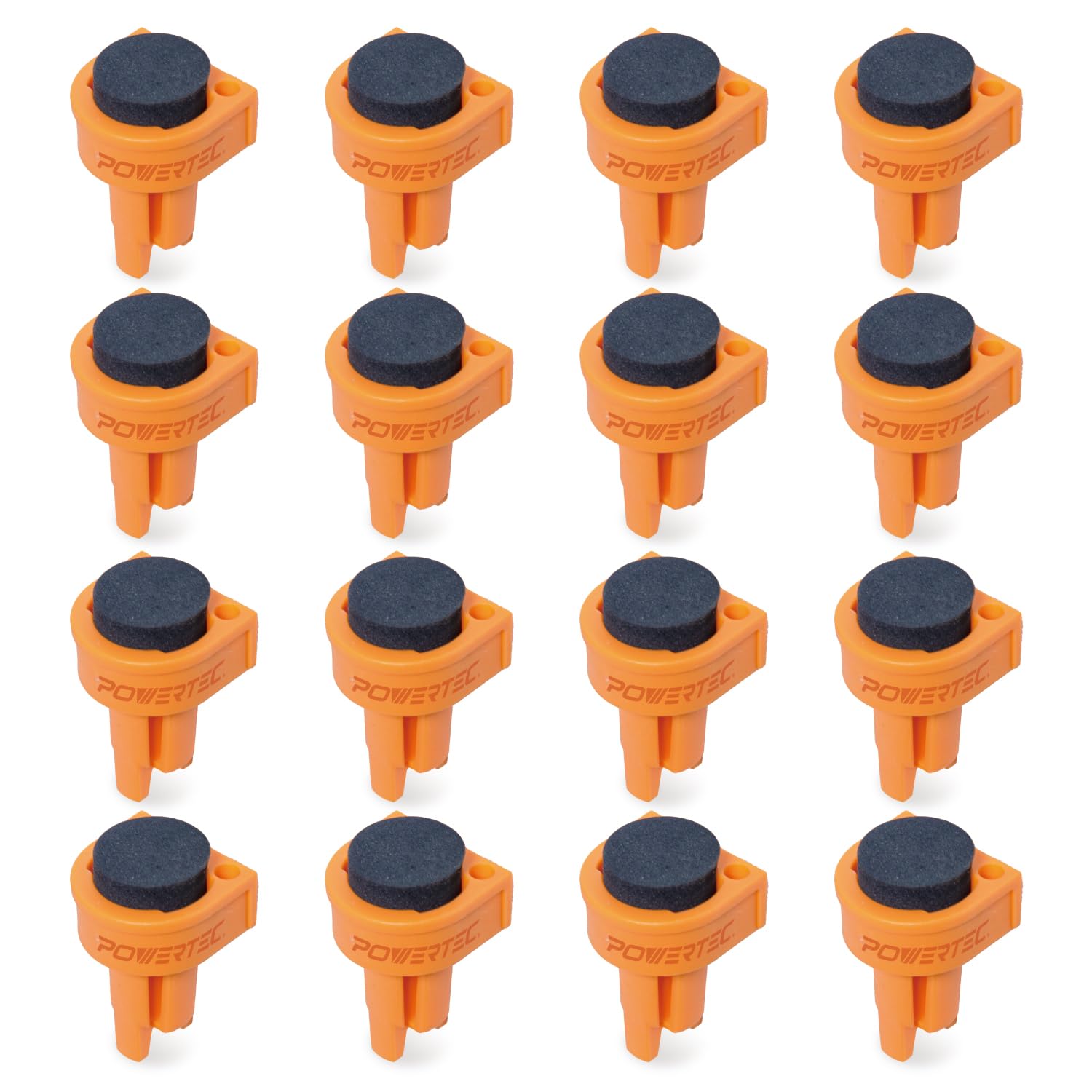 POWERTEC 16PCs Bench Dogs for 3/4" Dog Hole w/EVA Insert, Woodworking Tool for Work Bench, MFT Table, Portable Workbench, Tools for Woodworking &amp; DIY Projects (71500-P2)