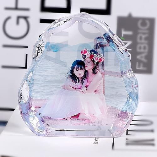 Miniatura 2 de Cristal de fotos 3D grabado con láser, marco de fotos de cristal personalizado, marco de fotos personalizado, regalo de boda, álbum de fotos