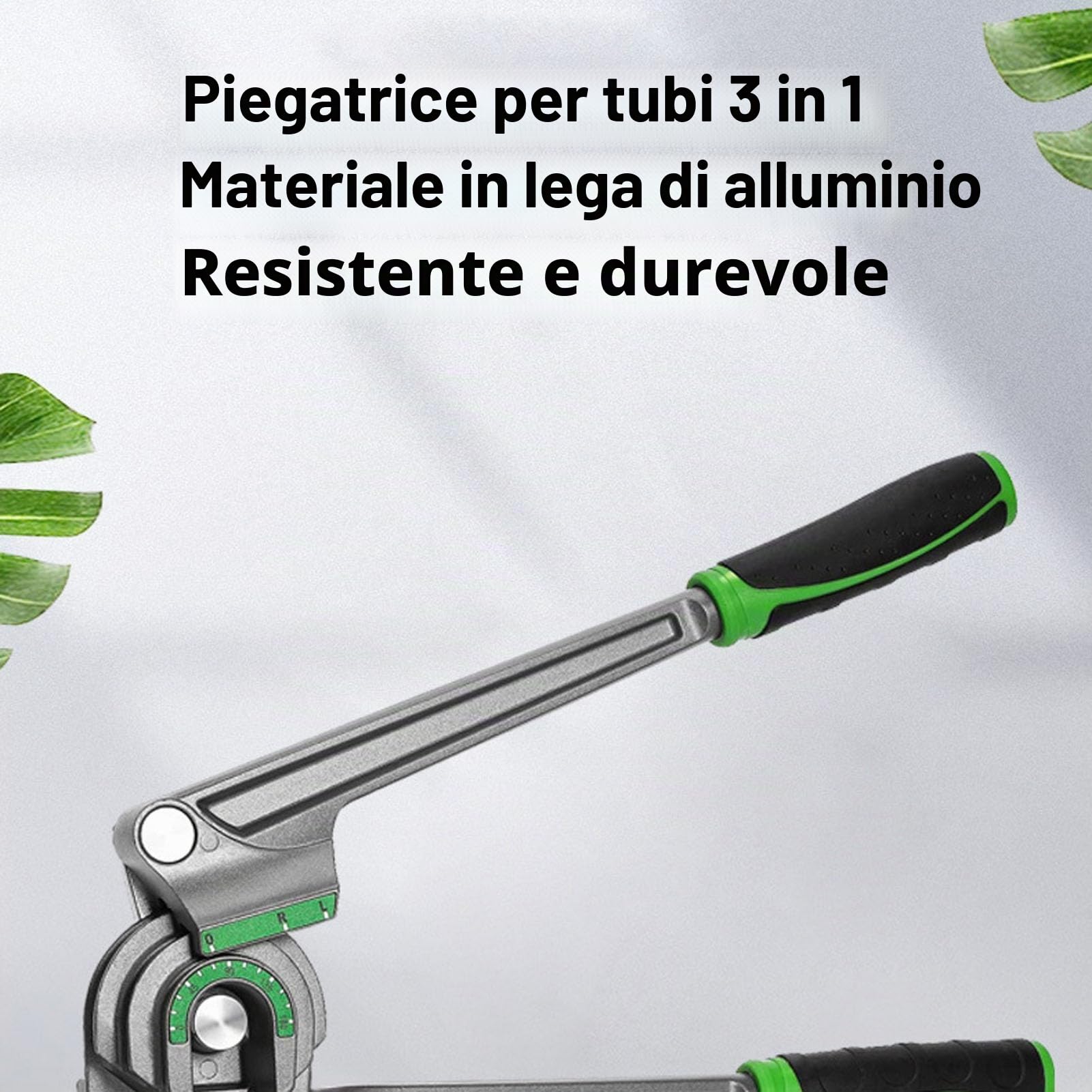 Piegatubi per Tubi per Refrigerazione 'aria Condizionata, Piegatubi in Lega di Alluminio 180 Gradi, 1/4 Pollici 5/16 Pollici 3/8 Pollici con Segni Chiari