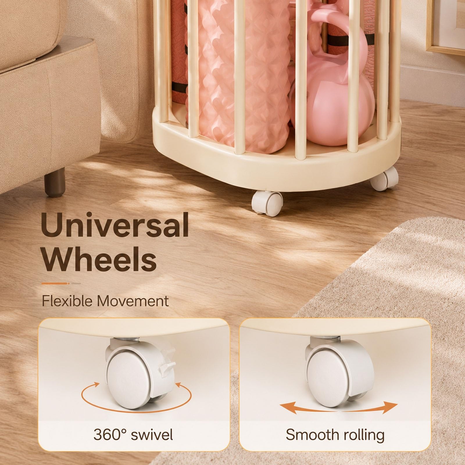Cesta de Almacenamiento para Esterilla de Yoga, Soporte para Esterilla Yoga