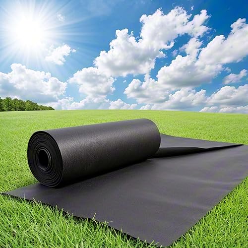 Miniatura 18 de Tela resistente de 6 onzas, barrera de malas hierbas, tela de jardín no tejida, cubierta de suelo de 1.33 pies x 100 pies, rollo