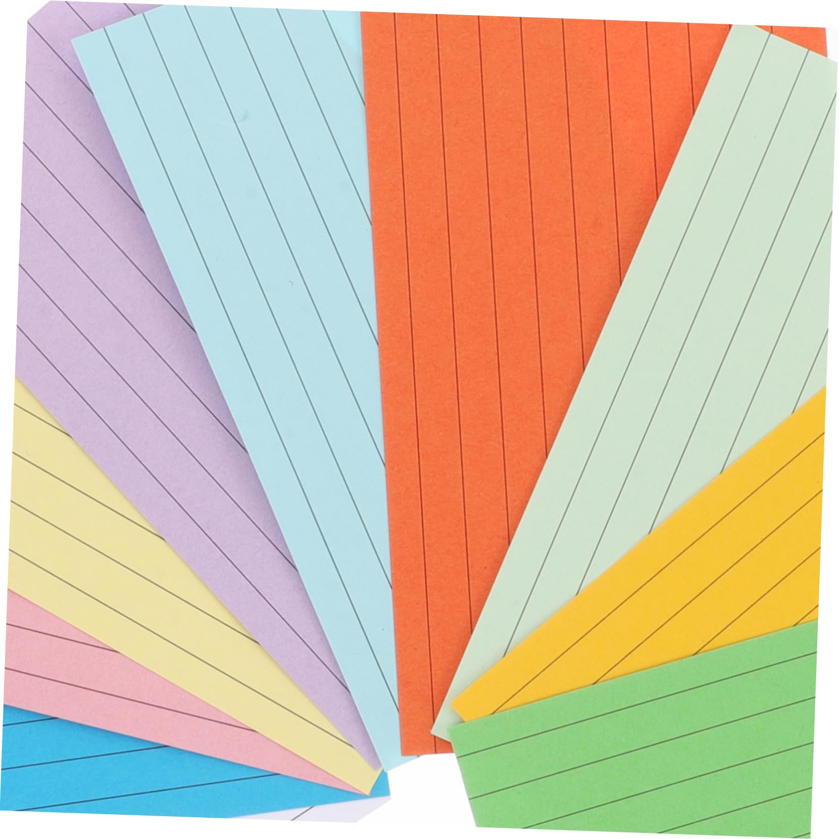 10 Stück Doppelseitige Linierte Vokabelkarten aus Papier mit Ringen | Studium und Arbeit, 100 Blatt Je Block, Edelstahl Ringe, Vielseitig Nutzbar