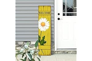 Spring Porch Sign: Rustic Daisy Decor to Welcome Warm Weather