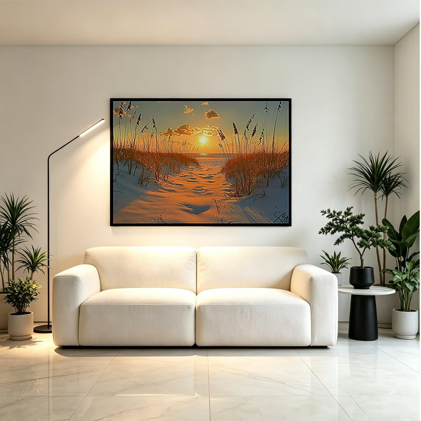 Kwadratowy obraz diamentowy słońce 60x80cm-36330