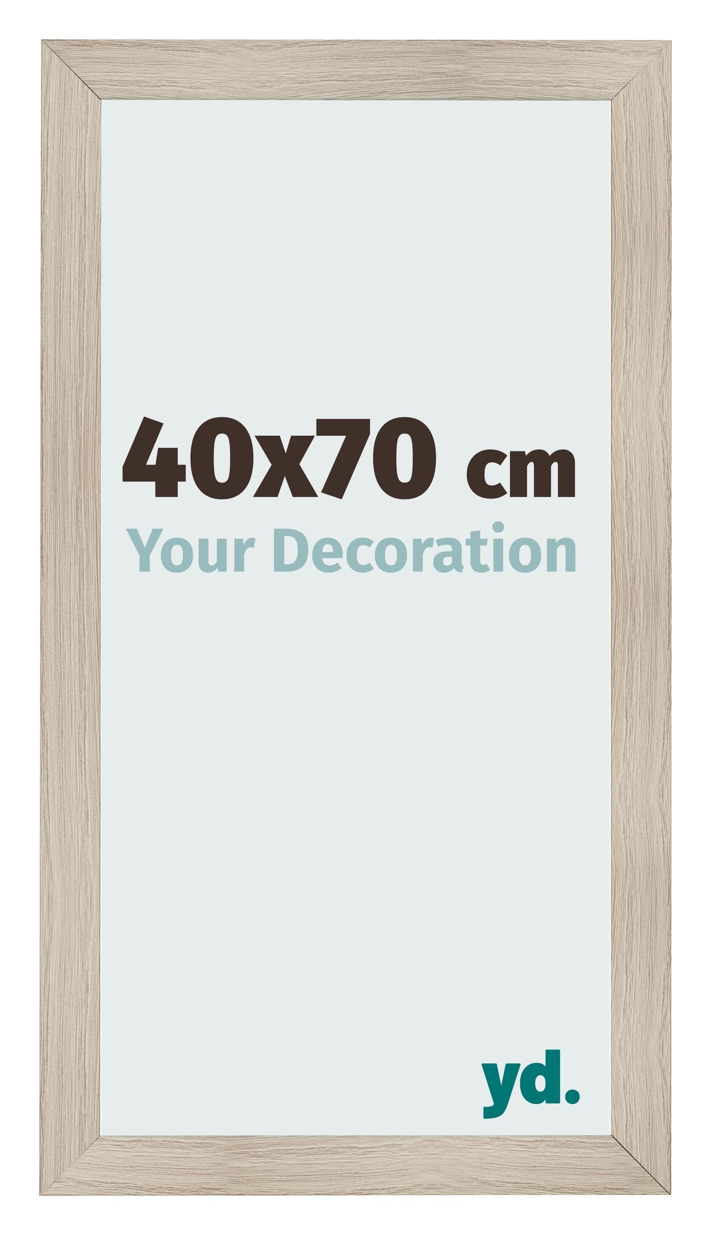 Your Decoration - Picture Frame 40x70 cm - Oak Light - Decorative Wall Frame in wood with Antireflection - Frame 40x70 - Pisa