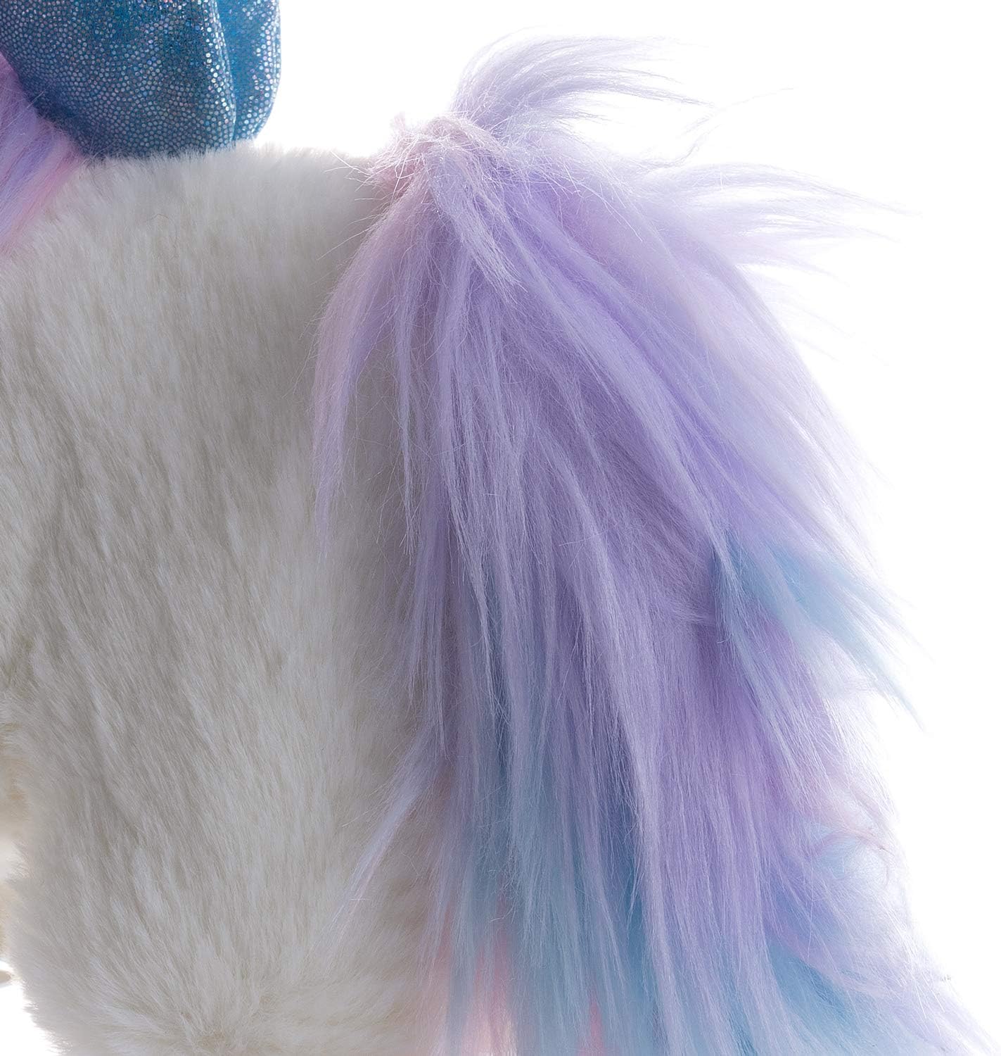 Vagasi Cute Plush Unicorn Dog Toy 12" Soft Durable Puppy Interactive Squeaky Toy for Small Pet