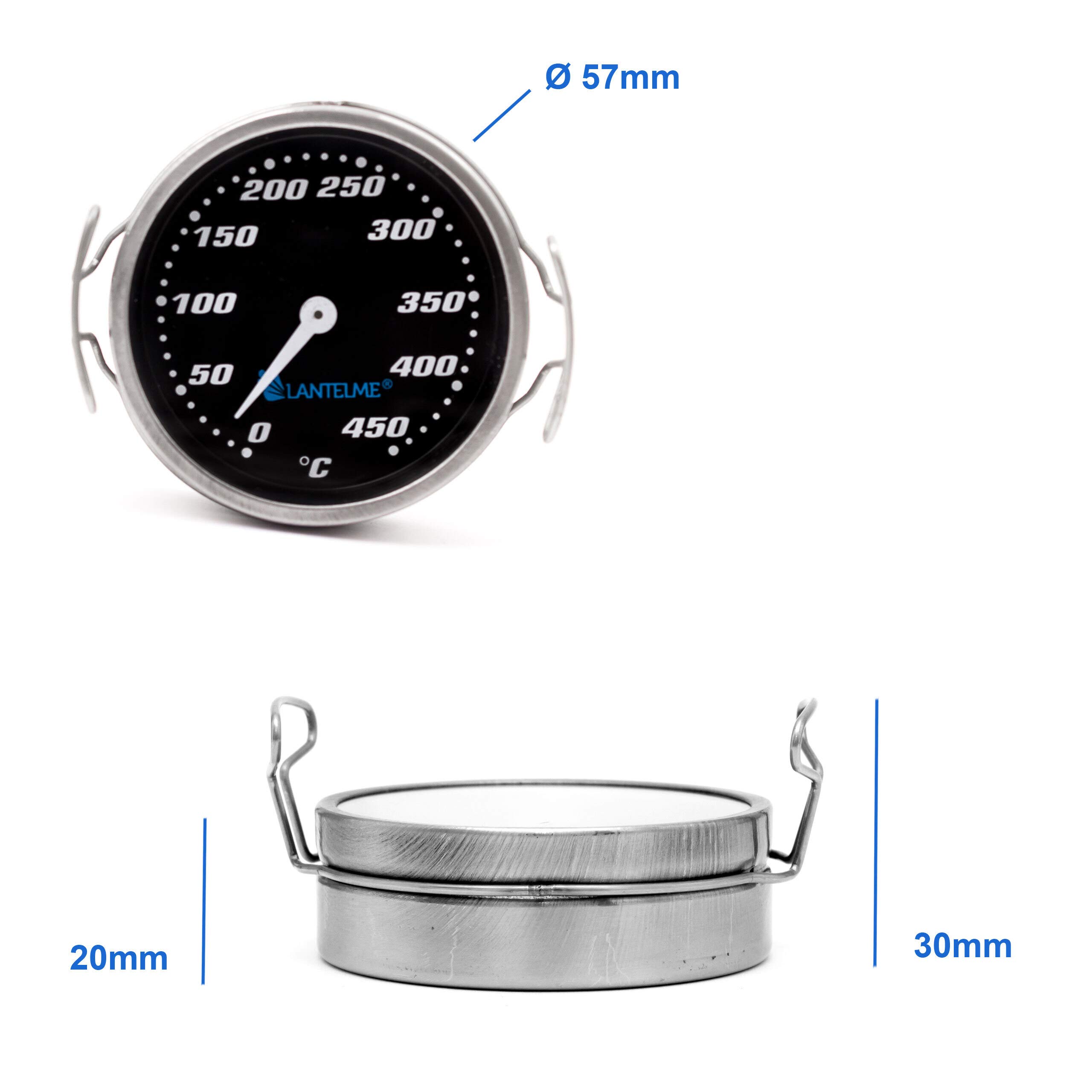 BBQ-Thermometer Aus Edelstahl – Misst Genau Die Temperatur Im Grill Für Perfektes Fleisch! Bis 120°C.