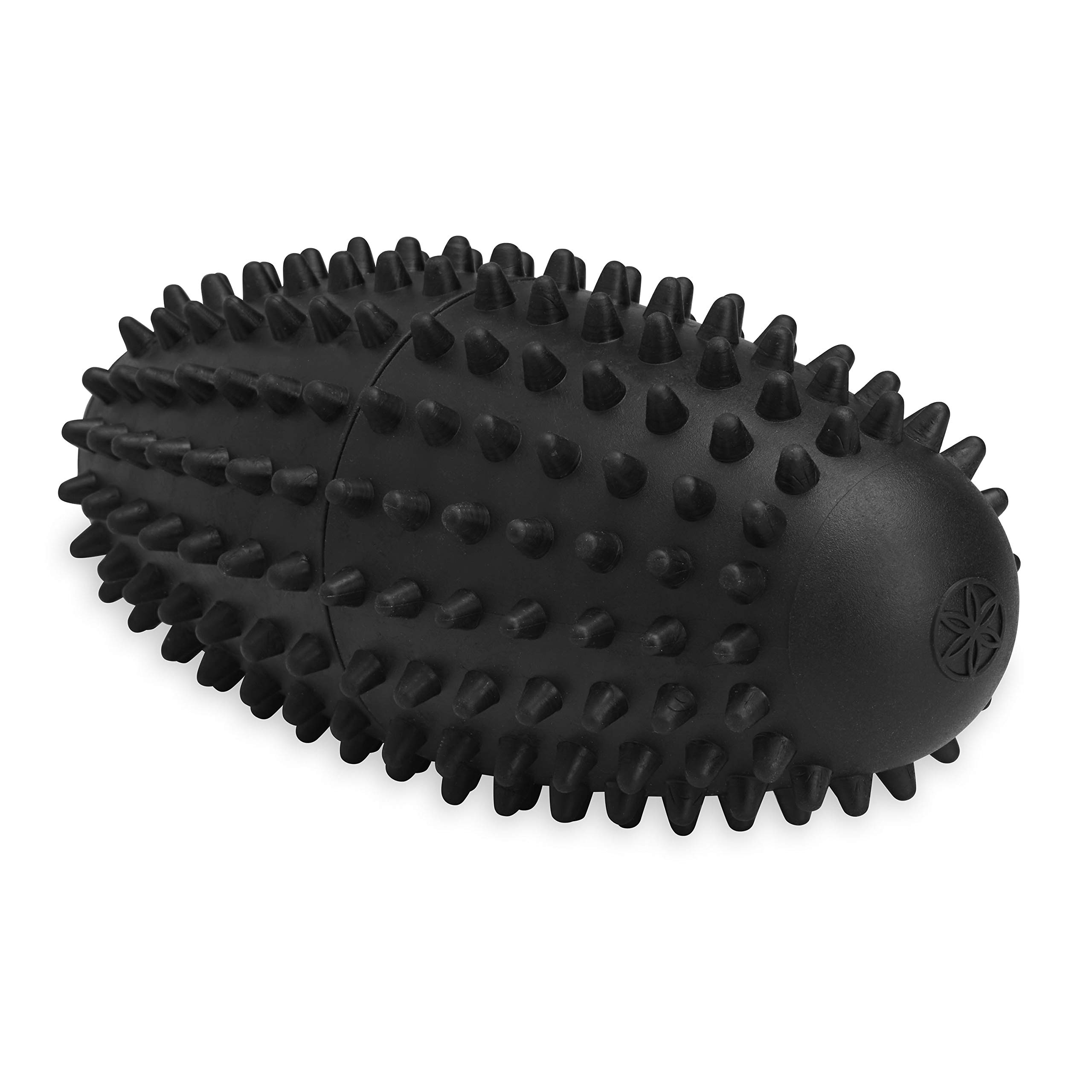 Gaiam Restore Vibrating Foot Roller - Vibration Massage Therapy Ergonomic Textured Massager Ball for Plantar Fasciitis, Myofascial Pain, Arch and Sore Feet (Includes 2 AAA Batteries), Black
