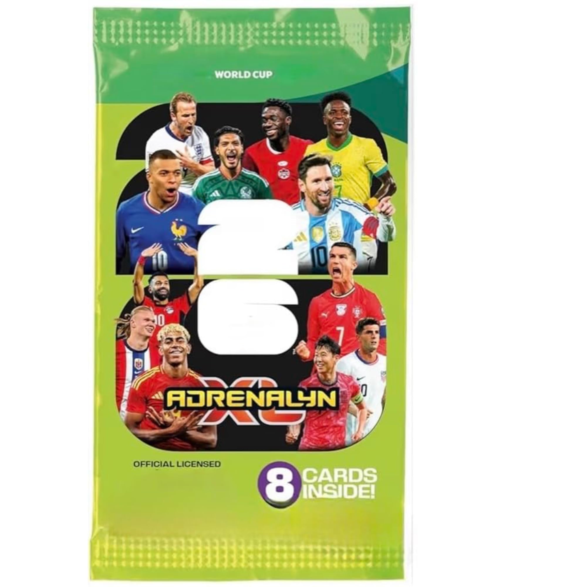 Amazon.co.jp: Adrenalyn XL 2026年ワールドカップサッカーカード8枚