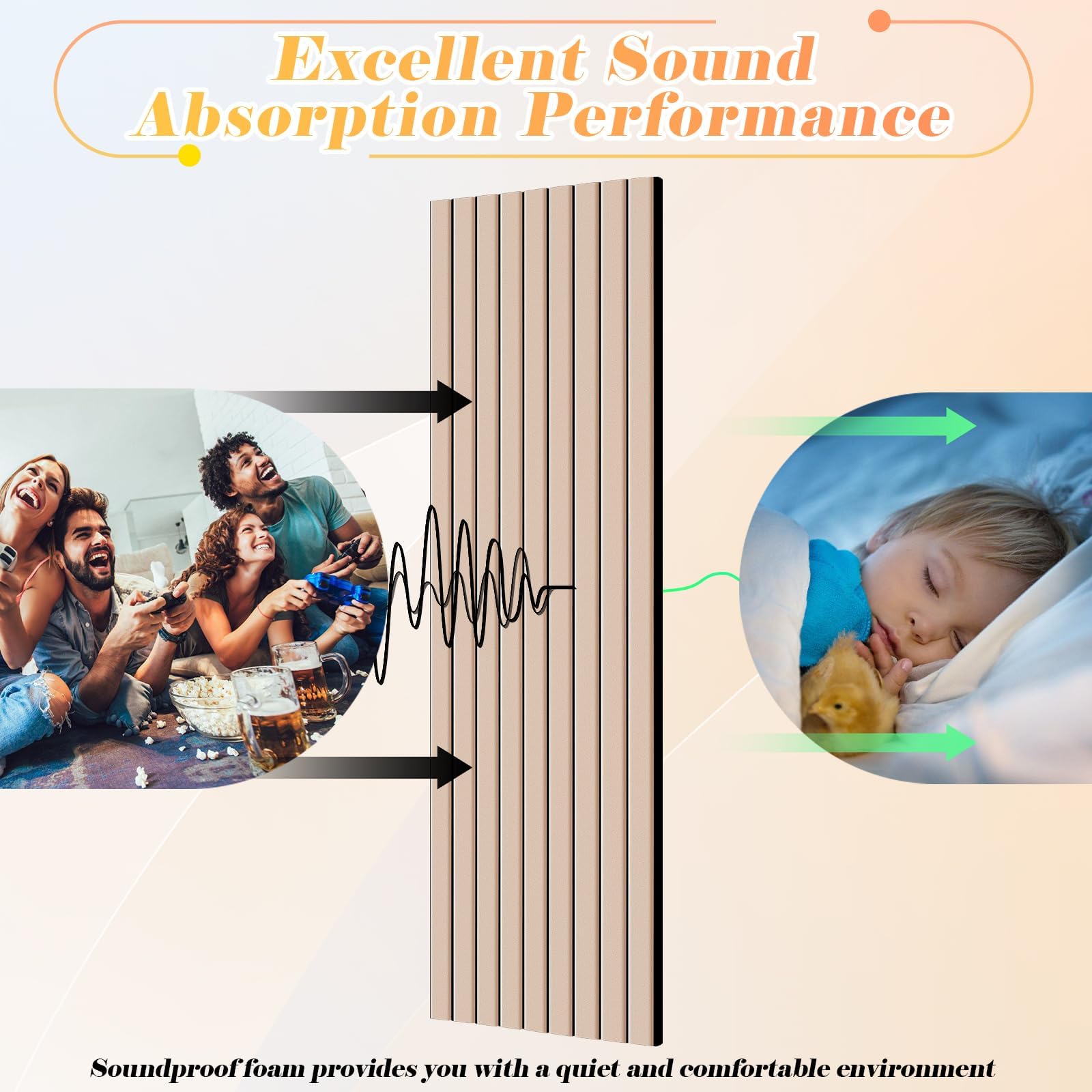 NZQXJXZ Paquete de 12 Paneles Acústicos de Pared Grandes | Paneles Acústicos Insonorizados Autoadhesivos para Pared, 40 x 30 x 1 cm, Tratamiento Acústico para Oficina en Casa