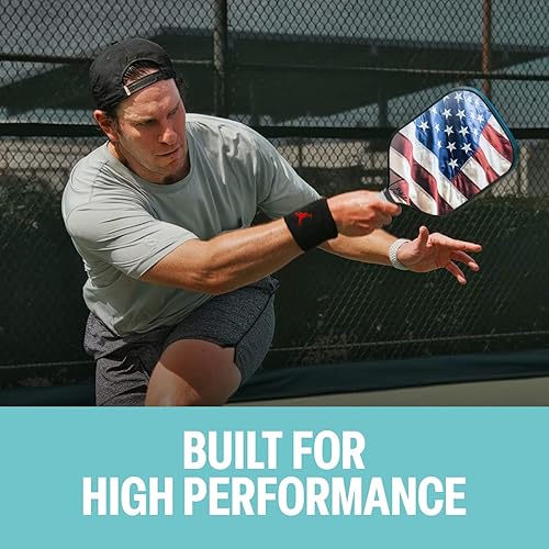 Miniatura 2 de Palms-O-Aces Paleta de pickleball de grafito con cubierta, cumple con las especificaciones de USAPA, raqueta ligera y duradera para principiantes a