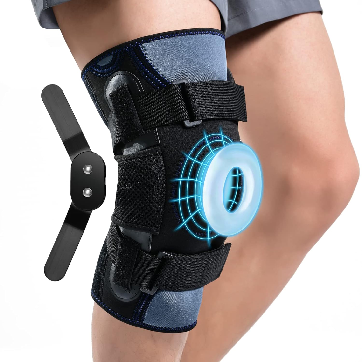 ABYON Hinged Knee Brace with Dual Side StabilizersKnee Braces for Men