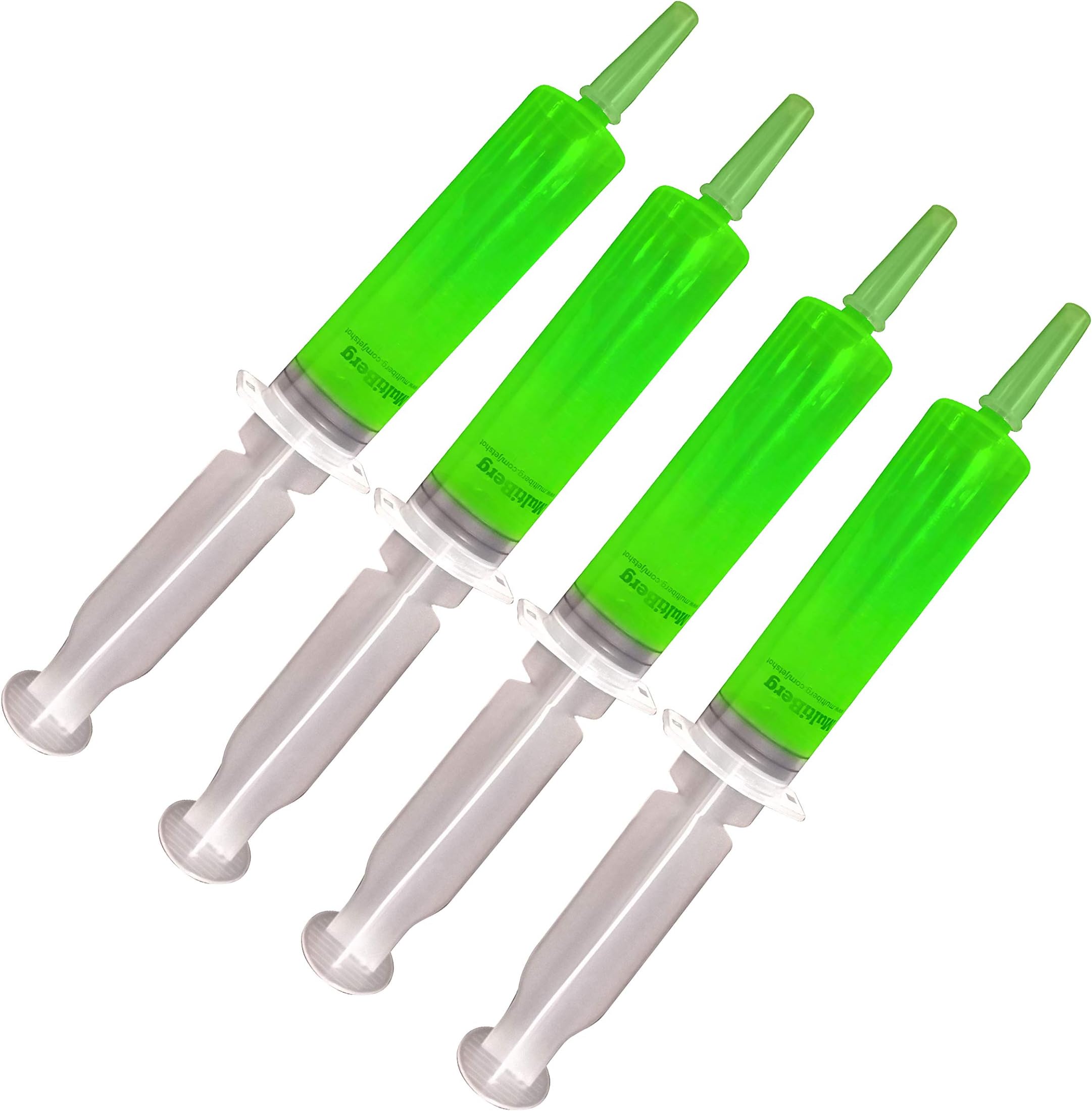 50 Jello Shot Syringes with (55 Syringe Shots RECIPE'S eBOOK), Creates an Instant Fun Party! Large 1.5-2oz with caps