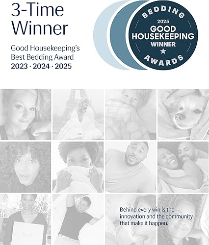 Miniatura 3 de REST Evercool - Edredón refrescante para quienes duermen con calor, ropa de cama fresca para sudores nocturnos, manta ligera transpirable -