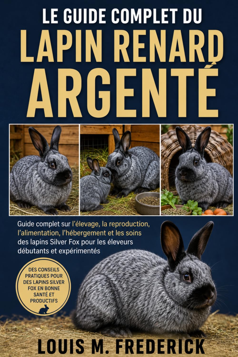 LE GUIDE COMPLET DU LAPIN RENARD ARGENTÉ: Guide complet sur l'élevage, la reproduction, l'alimentation, l'hébergement et les soins des lapins Silver Fox pour les éleveurs débutants et expérimentés