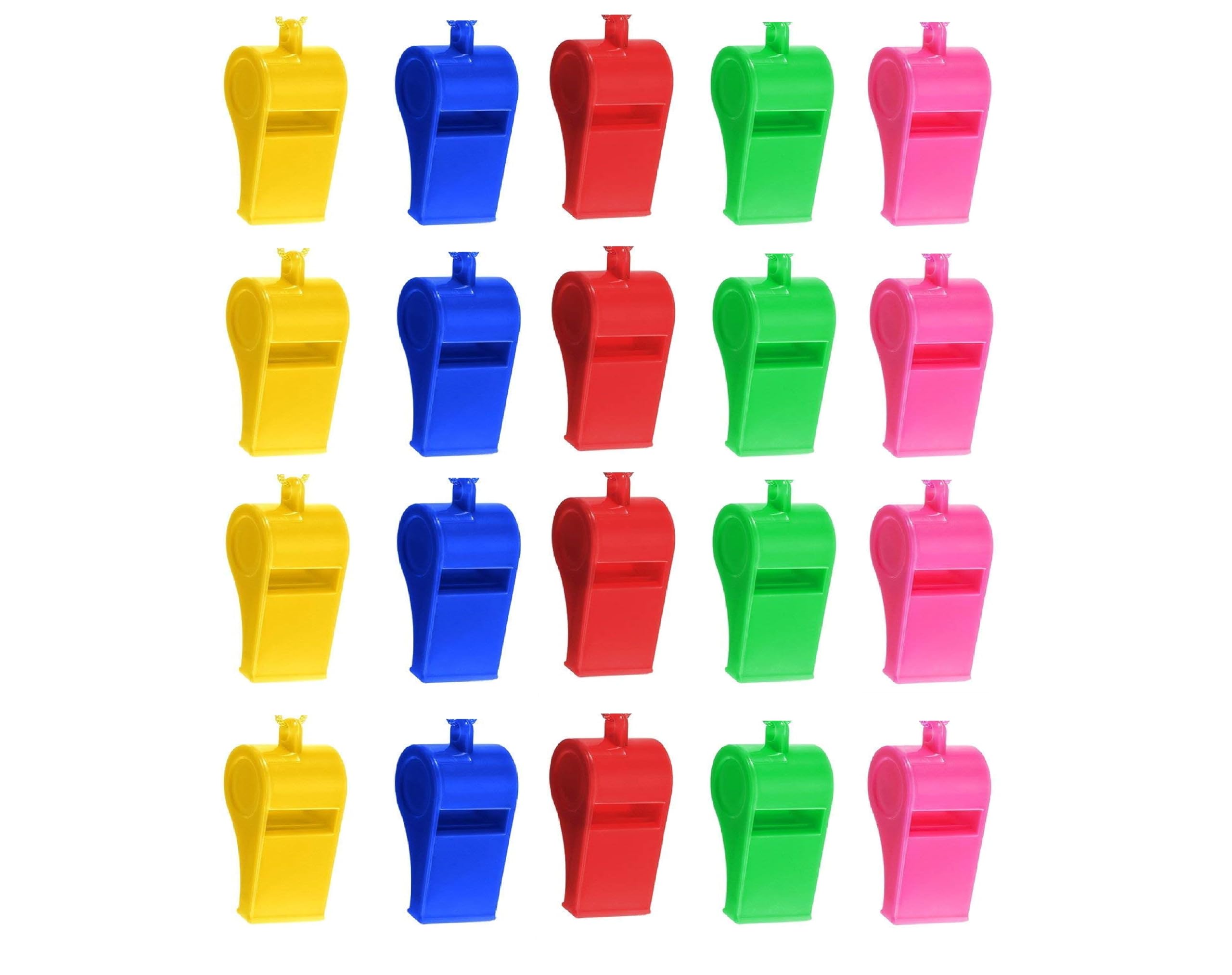 Birthday Party Return Gift Whistles Colorful Whistles with Lanyard Loud Noise Making Whistle for Kids Ideas Bulk for Kids Children Boys Girls Gifts Cradle cermony Baby Naming Pack of 20-image-40
