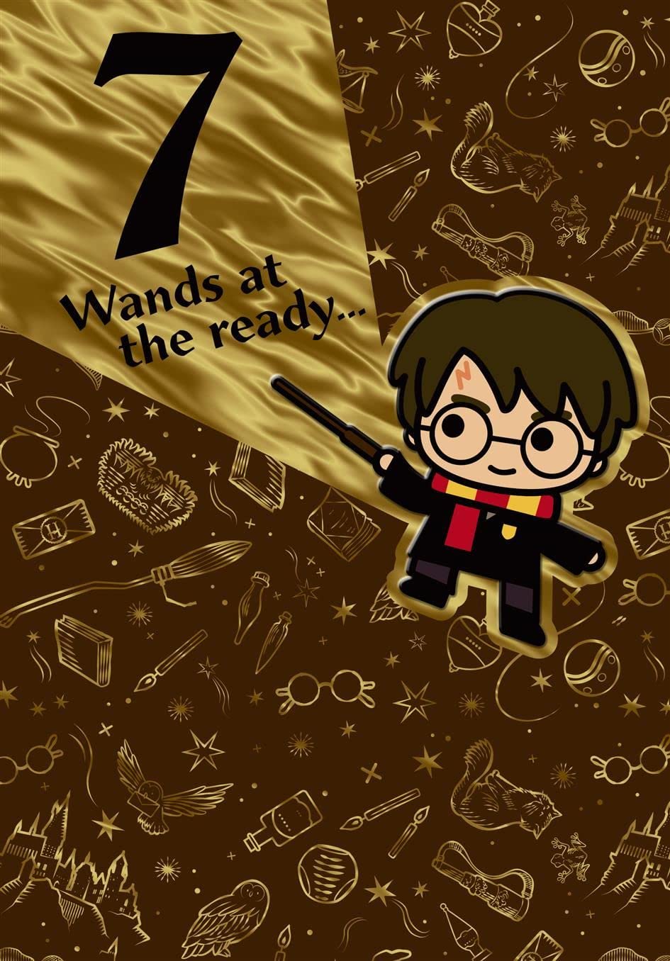 Harry Potter Birthday Card: Floating Cake Design (printable