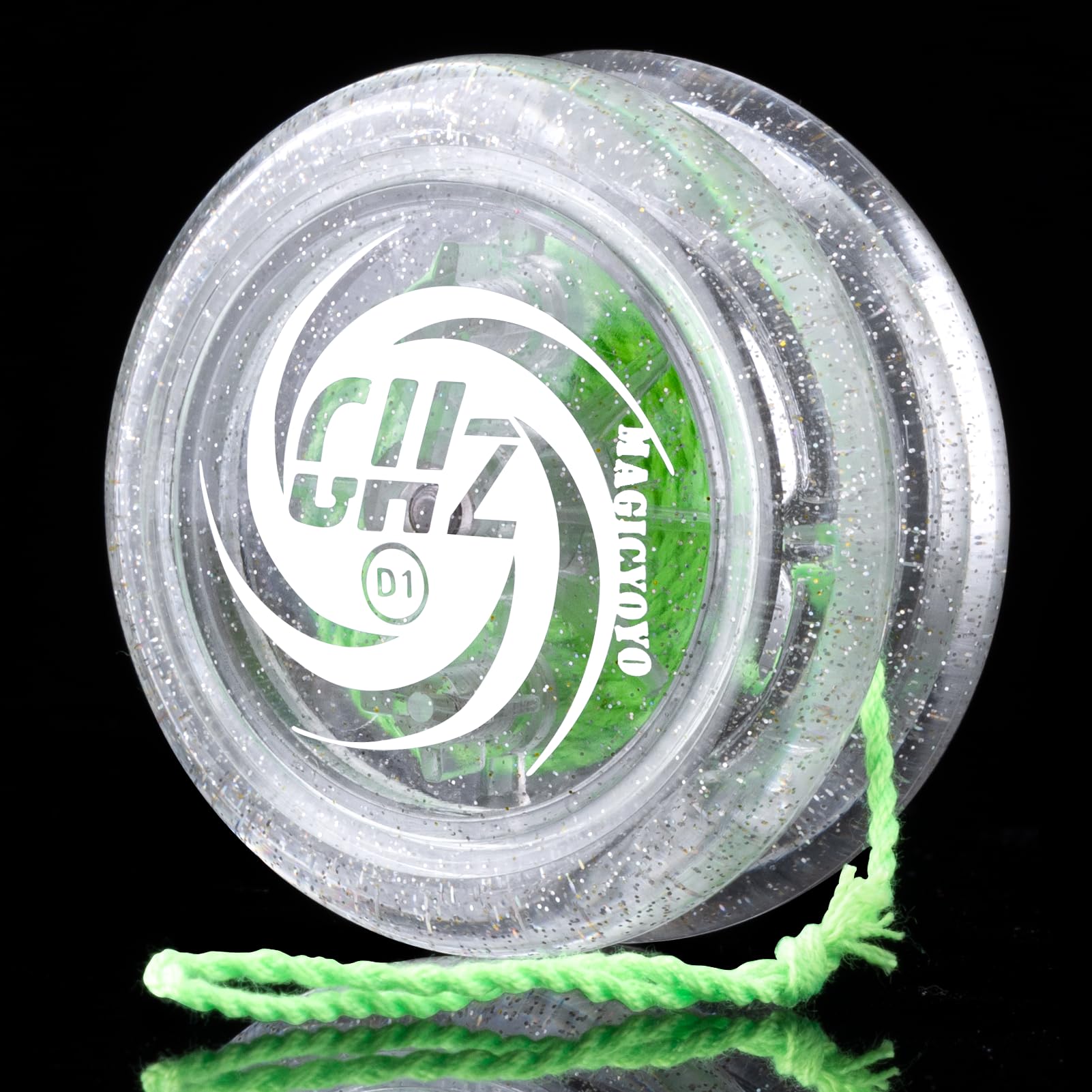 MAGICYOYOD1 GHZ Looping Yoyo for Kids and Yoyo Beginner, Responsive Yoyo Professional 2a Trick Yoyo, Loop yoyo for Entry-Level (Glitter Crystal)