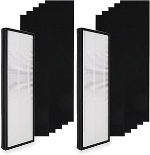 PUREBURG Replacement HEPA Filter Set 2+10 Compatible with Eureka Instant Clear NEA120 (NEA-F1/ NEA-C1) and Toshiba Smart WiFi (CAF-W36USW)