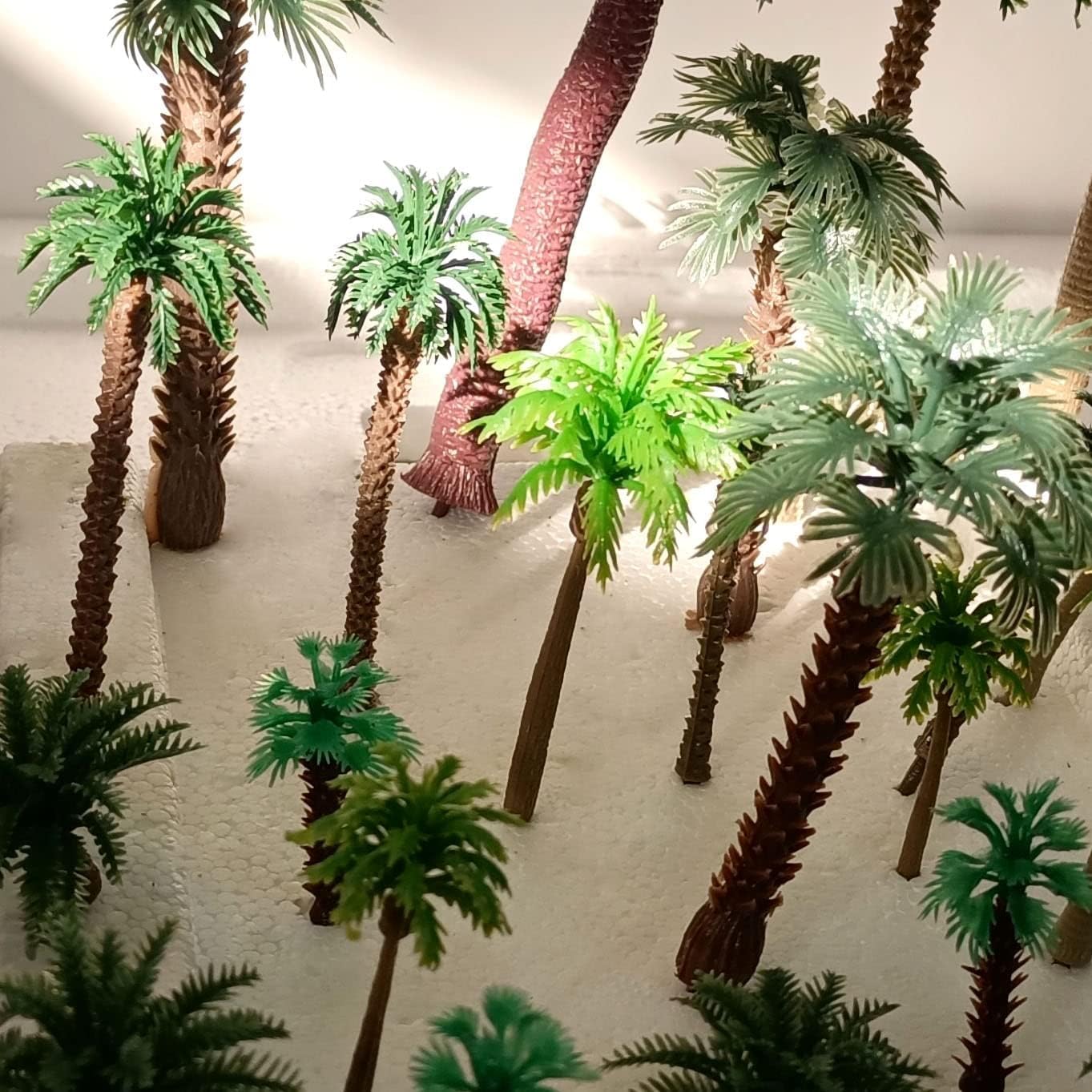 Hsthe Sea 30 PCS Model Trees Coconut Palm Model Trees - Image 4