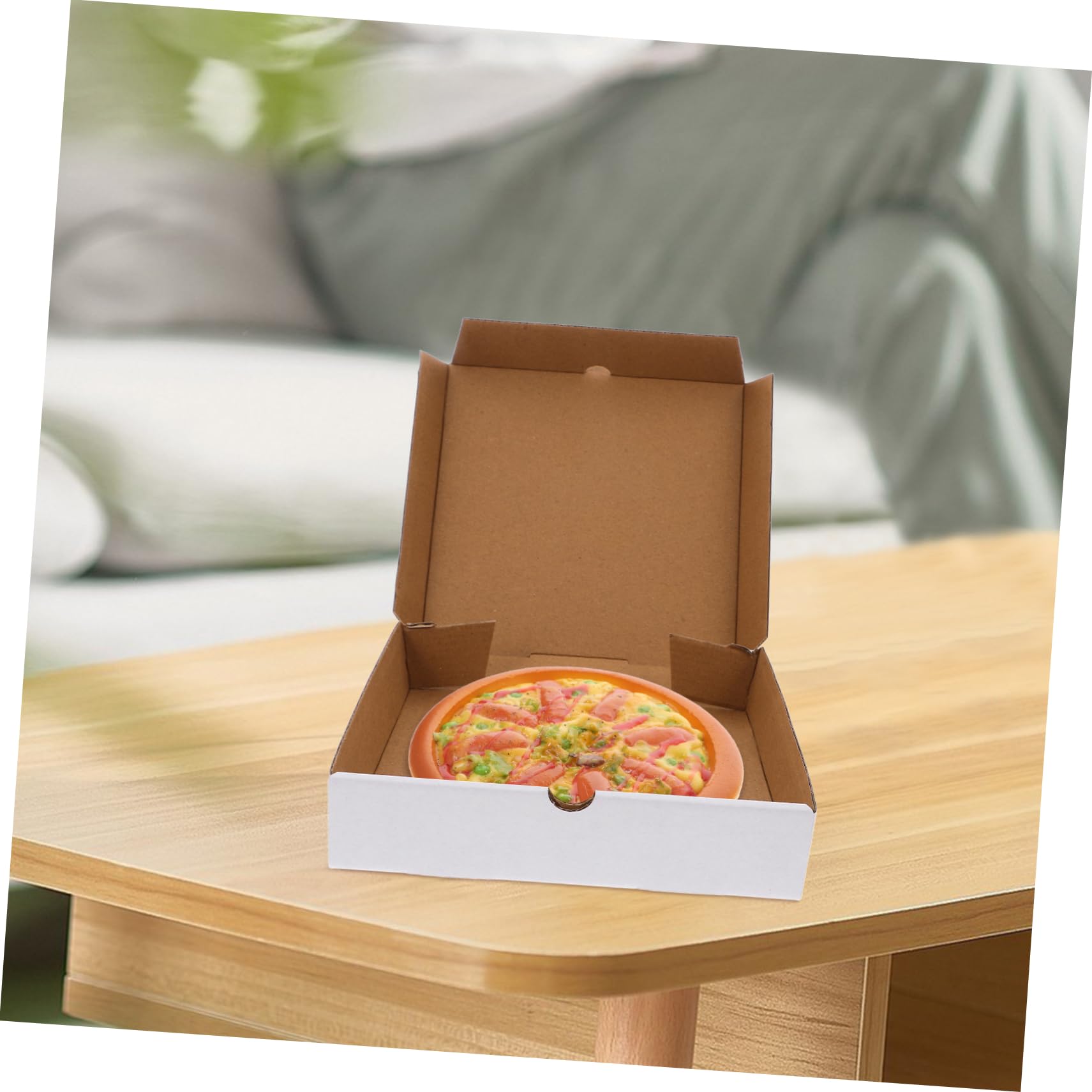Scatole per Pizza Bianche in Carta Kraft Ondulata 30 Pezzi | Asporto e Conservazione Alimentare, Formato Piccolo 7 Pollici, Confezione da 30 Pezzi