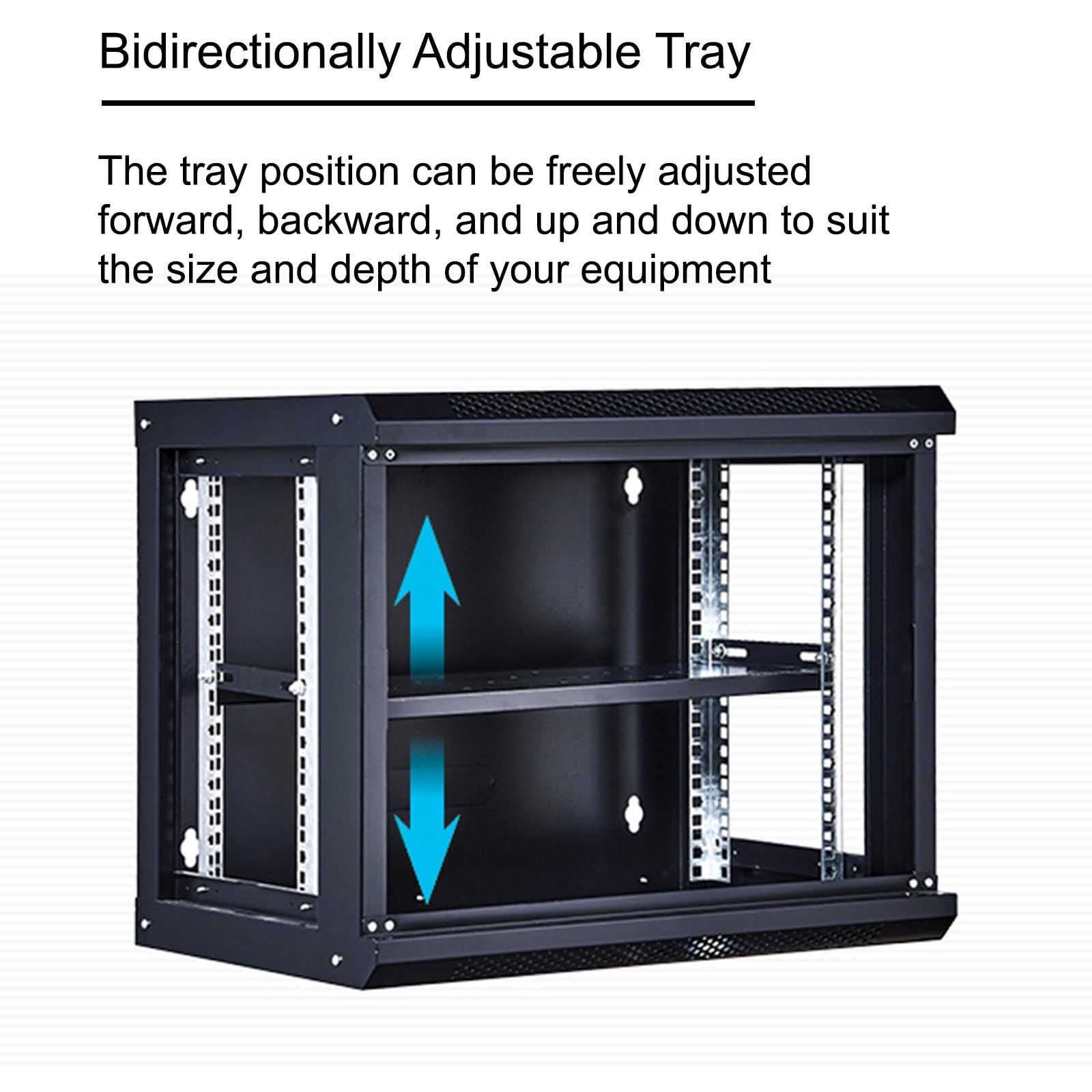 Mobile Stereo Hi Fi Rack Armadietto Moderno per Componenti Stereo, Supporto da Muro Staffa con Ripiani Regolabili, per Camera da Letto e Soggiorno(45cm/17.7in)