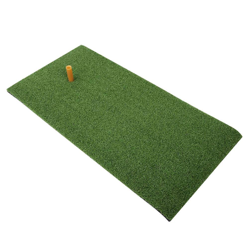 Vikye Tappetino da golf, 24 x 12,2 x 0,6 pollici, Golf Training Net Golf Hitting Mat Indoor Home Outdoor Golf Swing Practice Tappeto Erba con Gomma Golf Tee