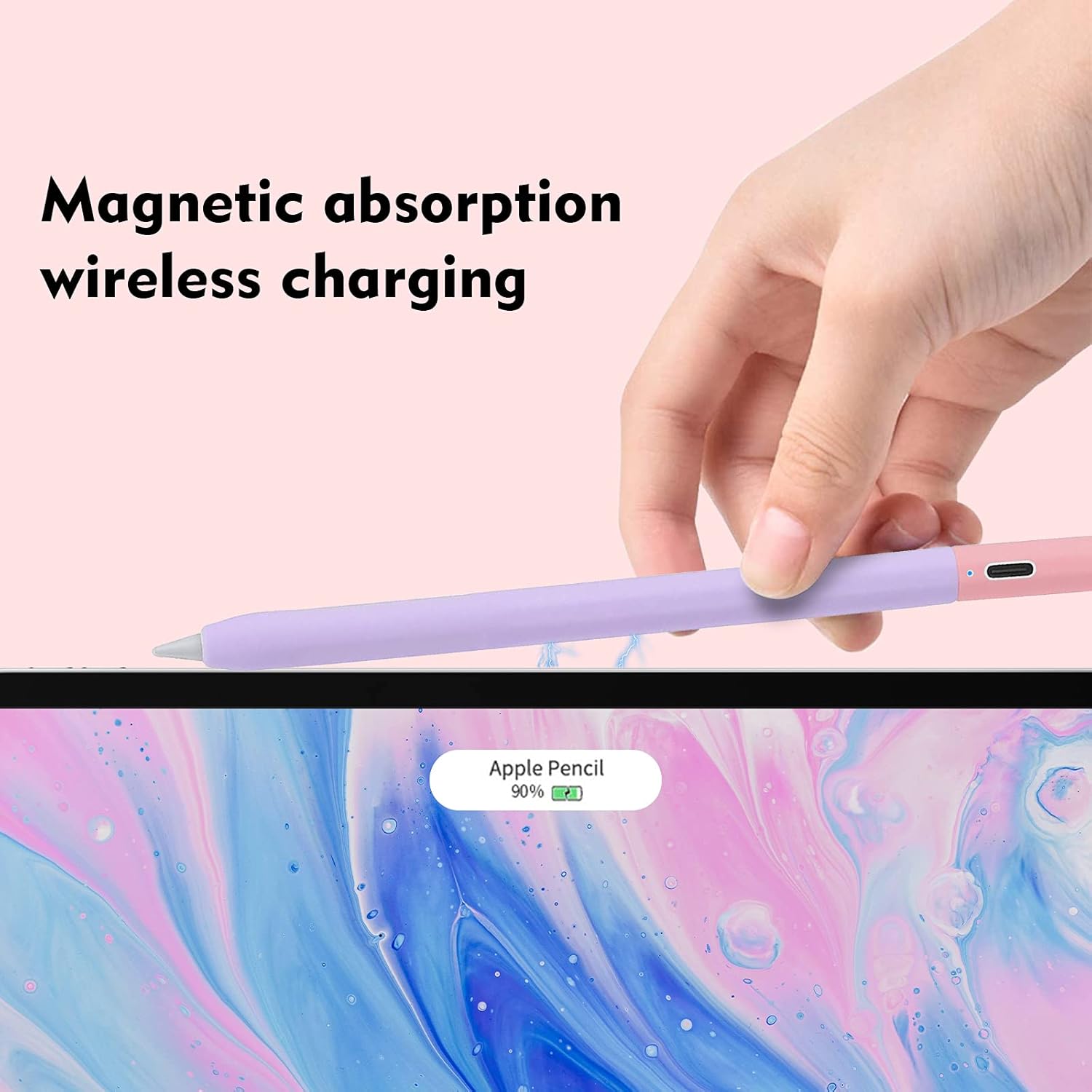 Silicone Stylus Pen Cover Compatible with JAMJAKE ID718/K10/K11/K503 Stylus Sleeve Soft Smooth Grip Anti-Slip Protective Skin Case for JAMJAKE Stylus Pen (Purple) : Cell Phones & Accessories