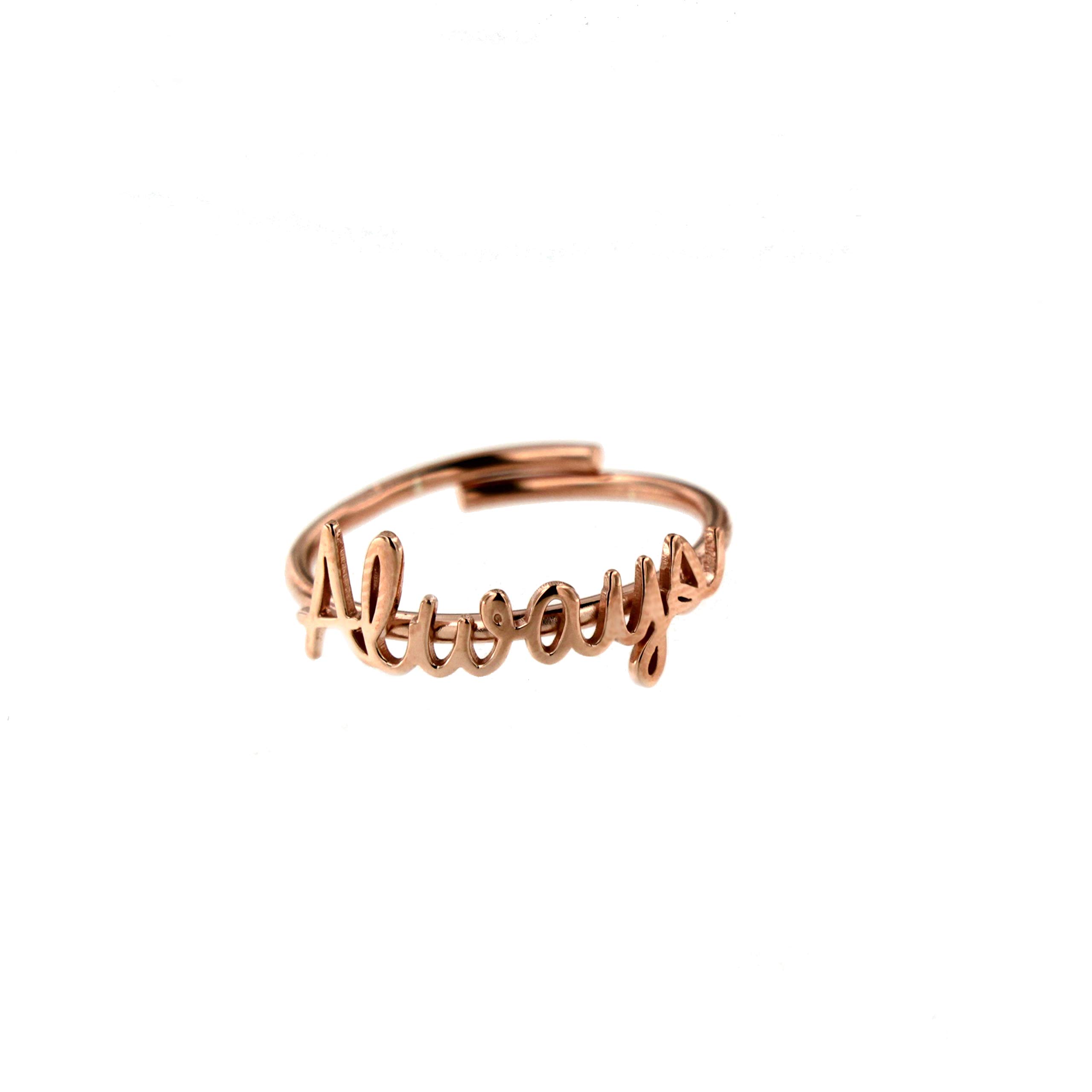 Anello regolabile personalizzabile con qualsiasi nome/parola