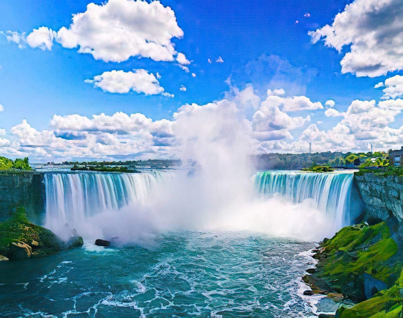 Kit Peinture Diamant 5D Niagara - Tableau Strass à Faire Soi-même 50x60 Cm - Décoration Murale Brillante - 10