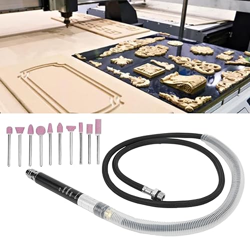 Miniatura 2 de Kit de amoladora de troqueles de lápiz neumático Micro Die Grinder Set Pulido Grabado Herramienta 90psi